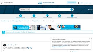 
                            2. AAA authentication login - Cisco Community