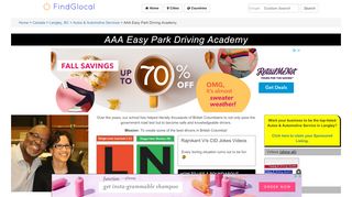 
                            6. AAA Easy Park Driving Academy, 203-20238 Fraser Hwy ...