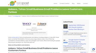 
                            8. Aabaco, Yahoo Small Business Email Problems Leave ...