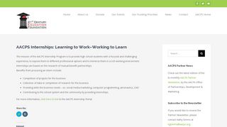 
                            8. AACPS Internships: Learning to Work–Working to Learn – 21st ...