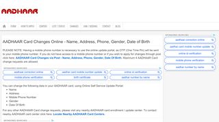 
                            8. AADHAAR Card Changes Online - Name, Address, Phone, Gender ...