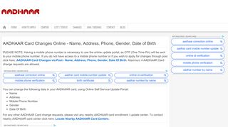 
                            2. AADHAAR Card Changes Online - Name, Address, Phone, Gender ...