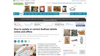 
                            6. Aadhaar Card Update: How to update or correct Aadhaar details ...