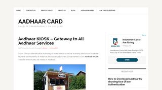 
                            6. Aadhaar KIOSK – Gateway to All Aadhaar Services | …