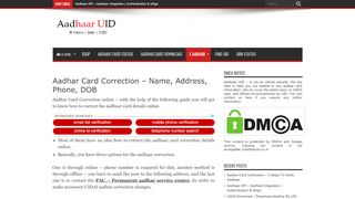 
                            7. Aadhar Card Correction - Name, Address, Phone, …