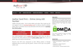 
                            9. Aadhar Card Print - Online Using UID Number - …