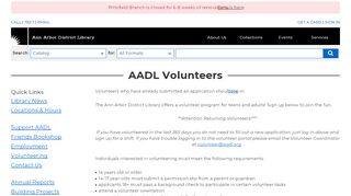 
                            4. AADL Volunteers | Ann Arbor District Library