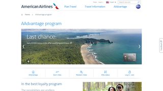 
                            2. AAdvantage − AAdvantage program − American …