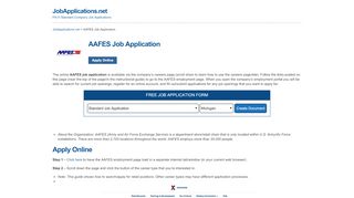
                            5. AAFES Job Application - Apply Online