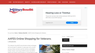 
                            5. AAFES Online Shopping For Veterans | Military Benefits