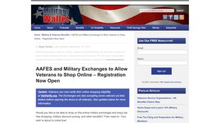 
                            8. AAFES to Allow Veterans to Shop at Online Exchanges ...