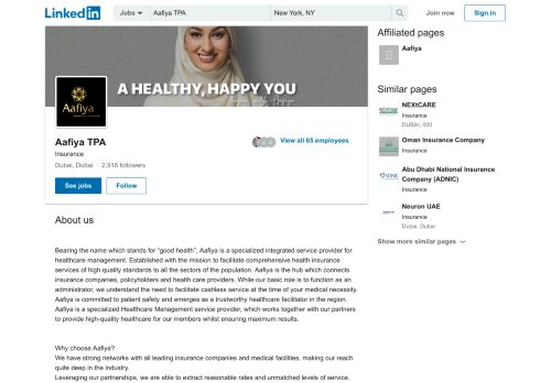 
                            4. Aafiya TPA | LinkedIn