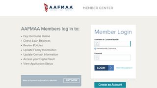 
                            8. AAFMAA - Member Login