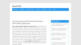 
                            5. AAI Jr Executive(ATC) Selection Process 2019 Online ...