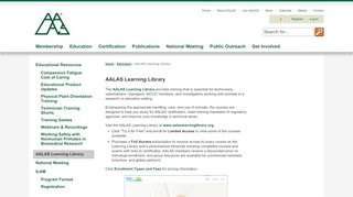 
                            1. AALAS Learning Library - American Association for ...