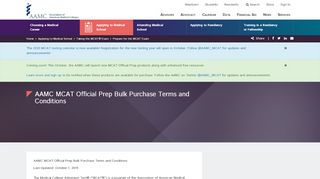 
                            6. AAMC MCAT Official Prep Bulk Purchase Terms and Conditions