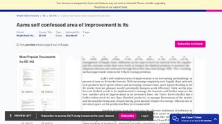 
                            9. AAMs self confessed area of improvement is its forecasting ...