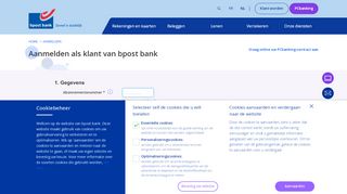 
                            2. Aanmelden als klant van bpost bank