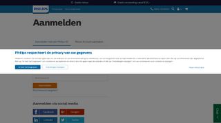 
                            6. Aanmelden | Philips Webshop Nederland