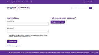 
                            1. Aanmelden - Proximus Go For Music