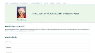 
                            6. AAP Member Login | American Journal of Psychoanalysis