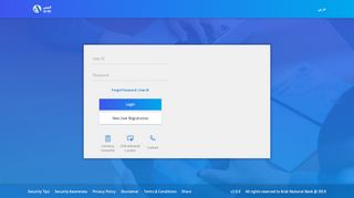 
                            2. عربي Forgot Password / User ID Login New User Registration ...