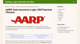 
                            2. AARP Auto Insurance Login | Bill Payment | Review ...