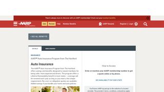 
                            4. AARP Auto Insurance Program from The Hartford