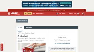 
                            7. AARP Credit Card from Chase, a Member Benefit