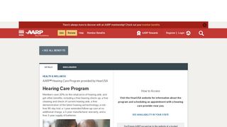 
                            8. AARP Hearing Care Program Provided by HearUSA