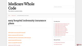 
                            4. aarp hospital indemnity insurance plans – …