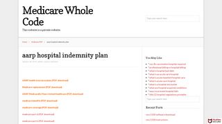 
                            5. aarp hospital indemnity plan – Medicare Whole …