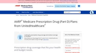 
                            1. AARP® Medicare Part D Drug Plans from UnitedHealthcare®