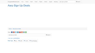 
                            7. Aarp Sign Up Deals - coupons4travel.com