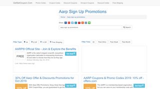 
                            8. Aarp Sign Up Promotions - getsetcoupon.com