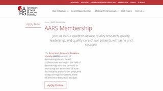 
                            5. AARS Membership | American Acne and Rosacea Society