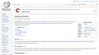 
                            4. Aasara pension - Wikipedia