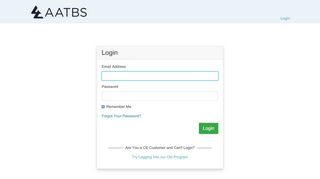 
                            3. AATBS Continuing Education | Login