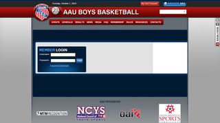 
                            5. AAU Boys Basketball > Login