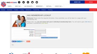 
                            8. AAU Membership Lookup - AAU Sports