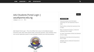 
                            6. AAU Students Portal Login | aauekpoma.edu.ng - …