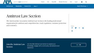 
                            6. ABA Section of Antitrust Law - American Bar Association