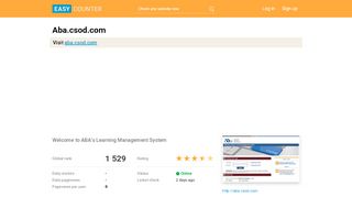 
                            7. Aba.csod.com: Welcome to ABA’s Learning …