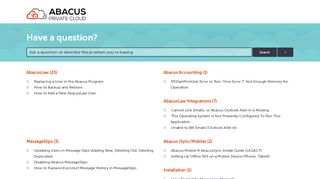 
                            8. Abacus Private Cloud Knowledge Base