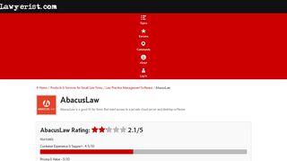 
                            4. AbacusLaw Law Practice Management Software Review (2019)