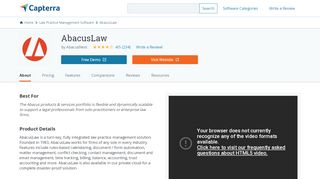 
                            5. AbacusLaw Reviews and Pricing - 2019 - Capterra