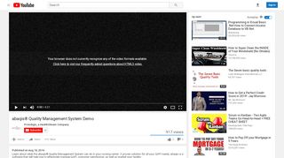 
                            7. abaqis® Quality Management System Demo - YouTube