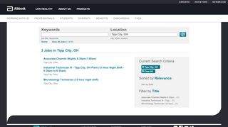 
                            7. Abbott Jobs - Jobs in Tipp City, OH