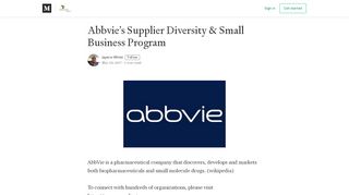 
                            2. Abbvie's Supplier Diversity & Small Business Program - Medium