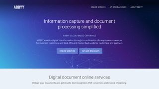 
                            2. ABBYY Cloud Solutions & Services | OCR, Data Capture ...